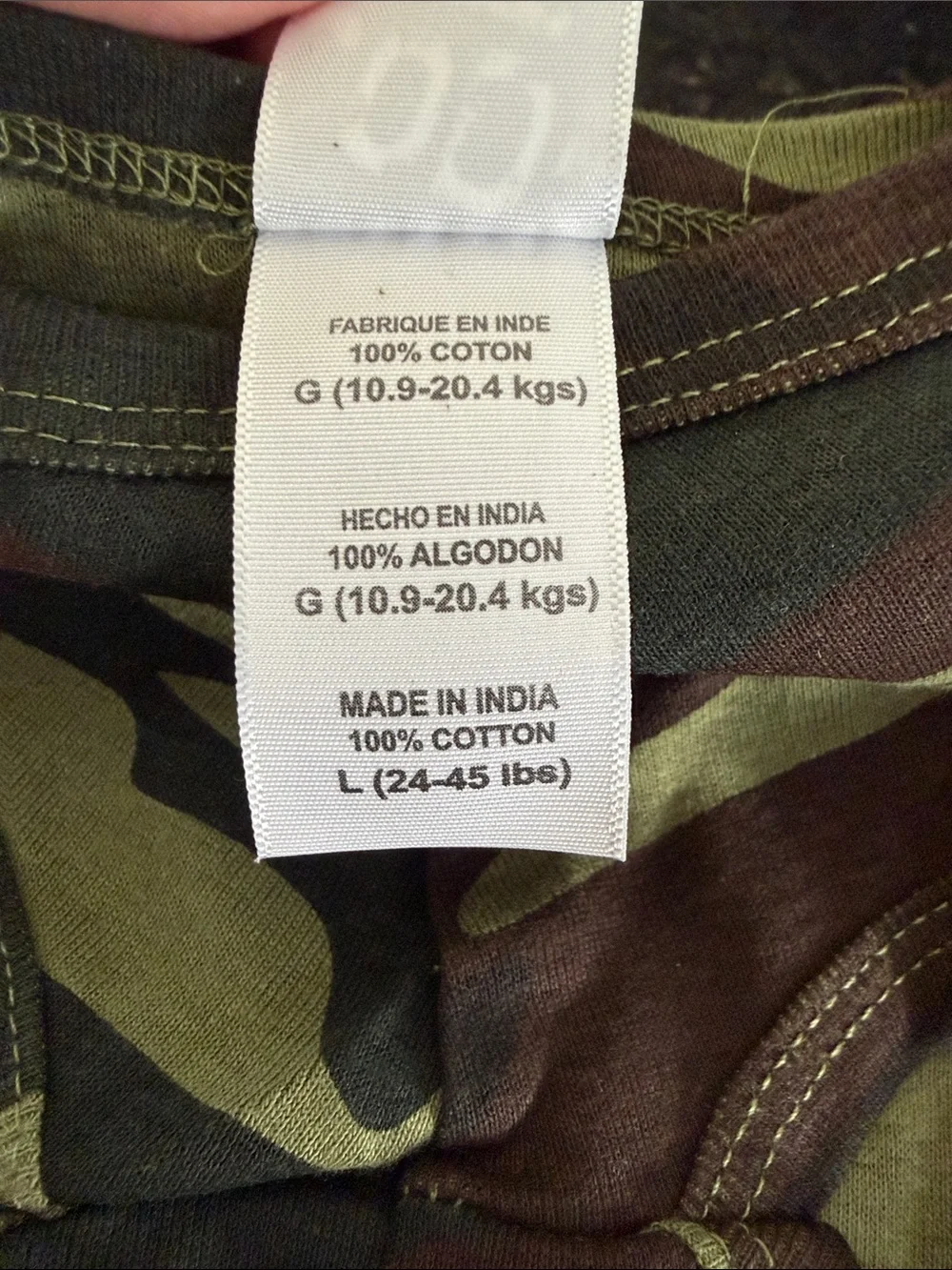 Dog Camo Shirt - Green/Brown